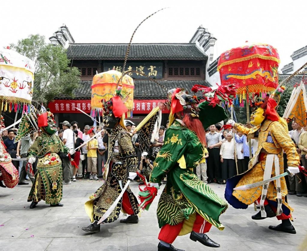 锣鼓喧天“跳五猖”宣城民俗闹新春_快讯_中国傩戏网