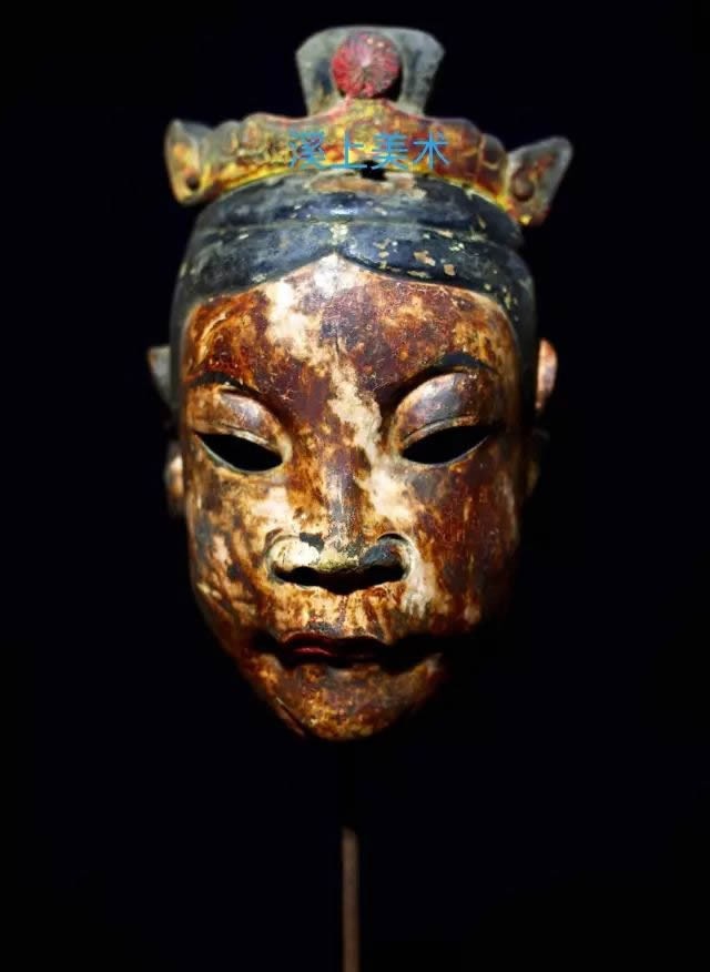 "电母"四川傩戏面具