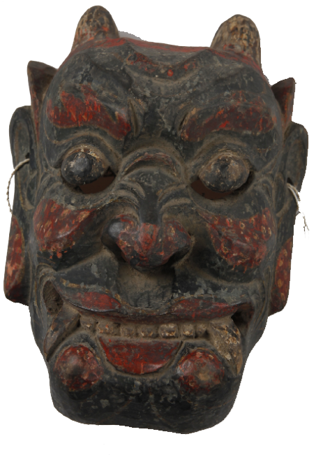 开山 清代瑶族傩戏面具_面具_中国傩戏网