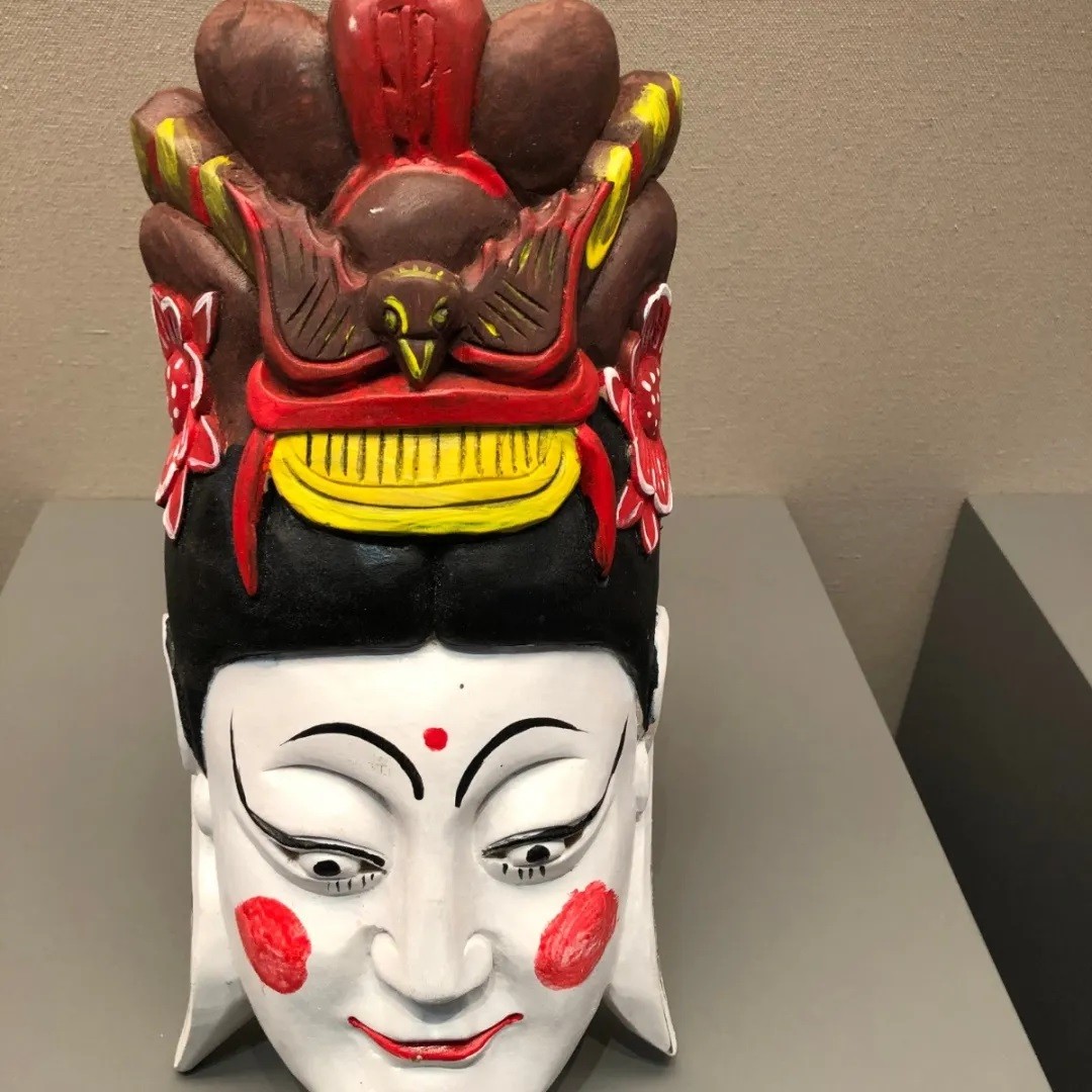 【花婆神】生育神 南丰傩戏面具_面具_中国傩戏网