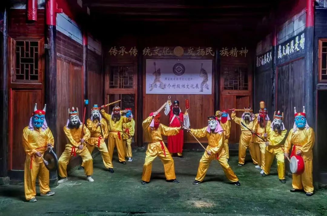 罗山傩舞 俗称“打戏头古”_名词百科_中国傩戏网